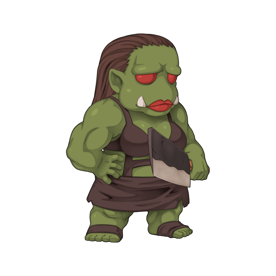 1girl, bra, breasts, brown_bra, brown_hair, brown_skirt, chibi, chibi_only