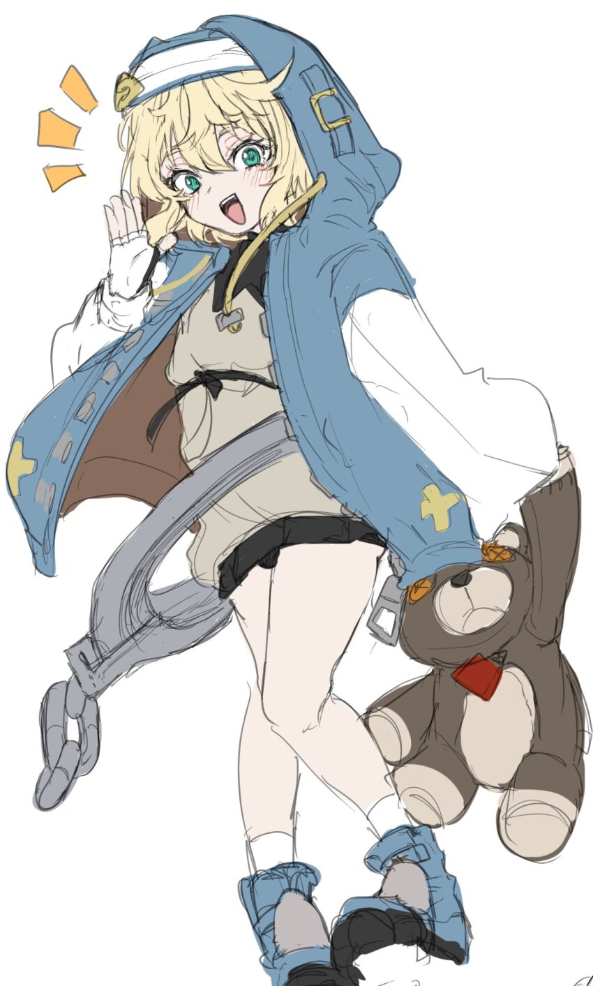 1boy, akaimo_(akaimokou), aqua_eyes, black_skirt, blue_boots, blue_jacket, blush, boots