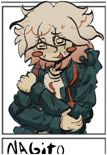 1boy, @_@, blush, can't_be_this_cute, chibi, danganronpa_(series), danganronpa_2:_goodbye_despair, komaeda_nagito