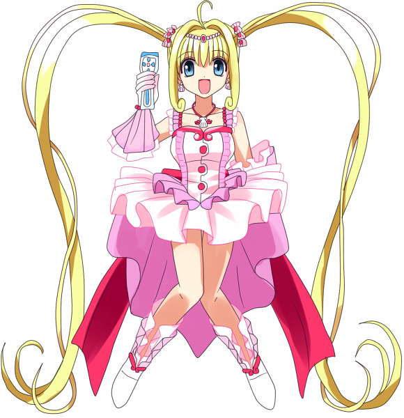 00s, 1girl, :d, bad_id, bad_pixiv_id, blonde_hair, blue_eyes, dress