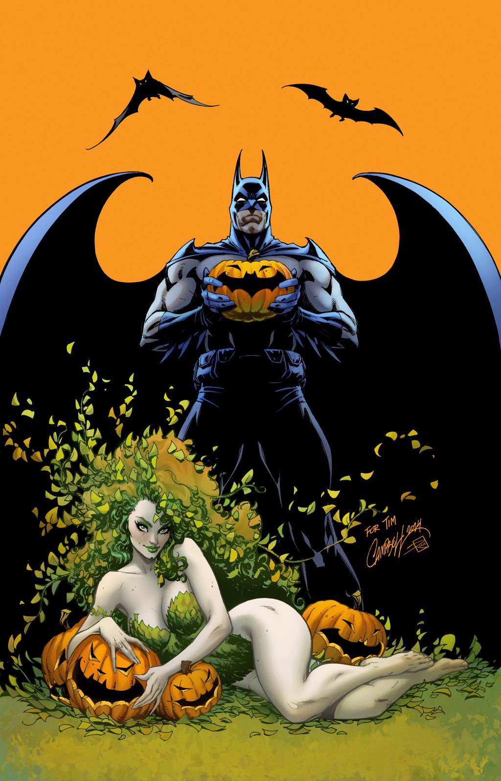 1boy, 1girl, barefoot, bat_(animal), batman, batman_(series), bodysuit, breasts