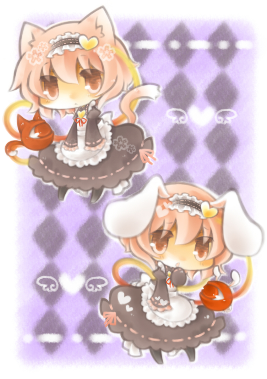 1girl, absurdres, alternate_costume, animal_ears, rabbit_ears, cat_ears, cat_girl, cat_tail