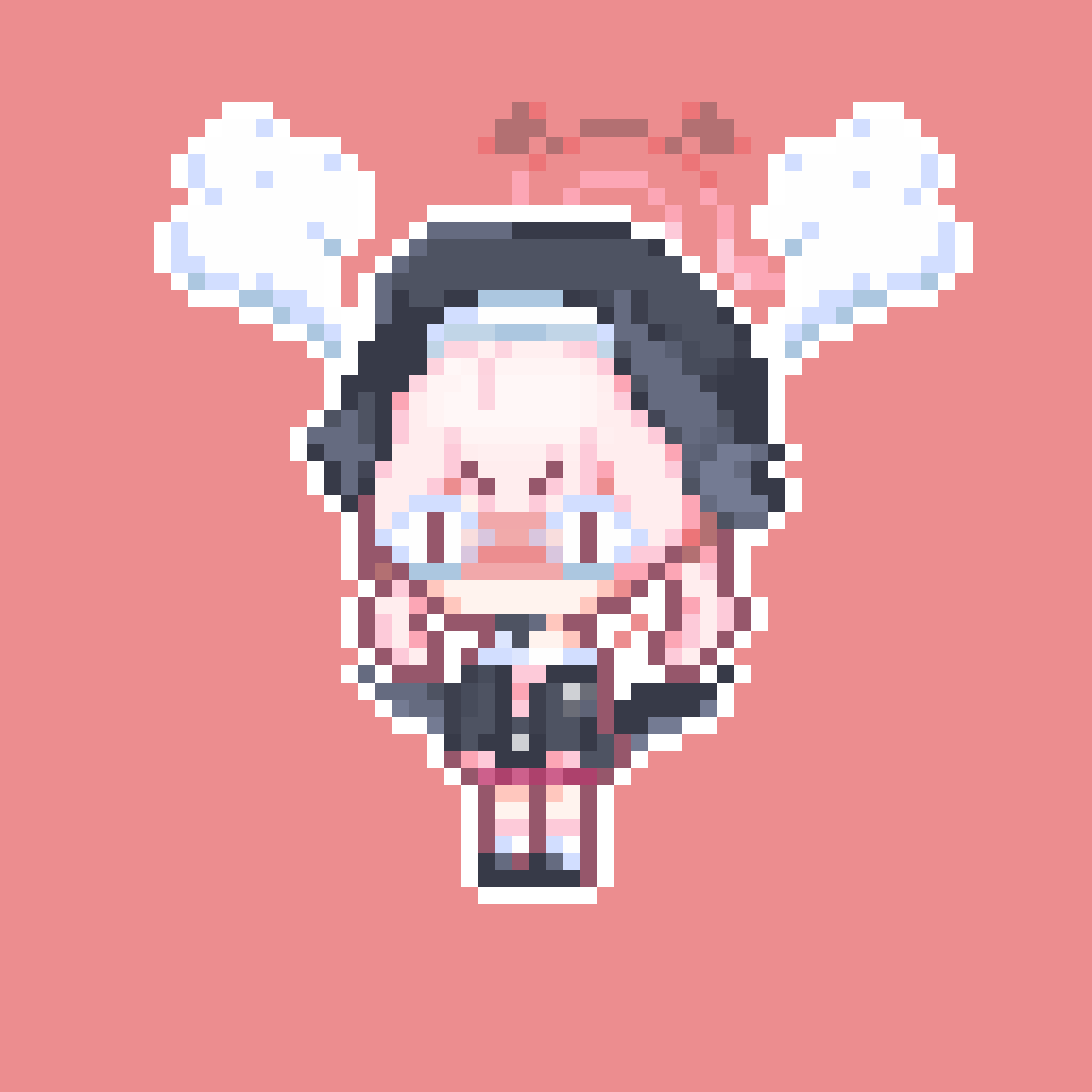 <|>_<|>, 1girl, beret, black_hat, black_shirt, black_shoes, black_wings, blue_archive