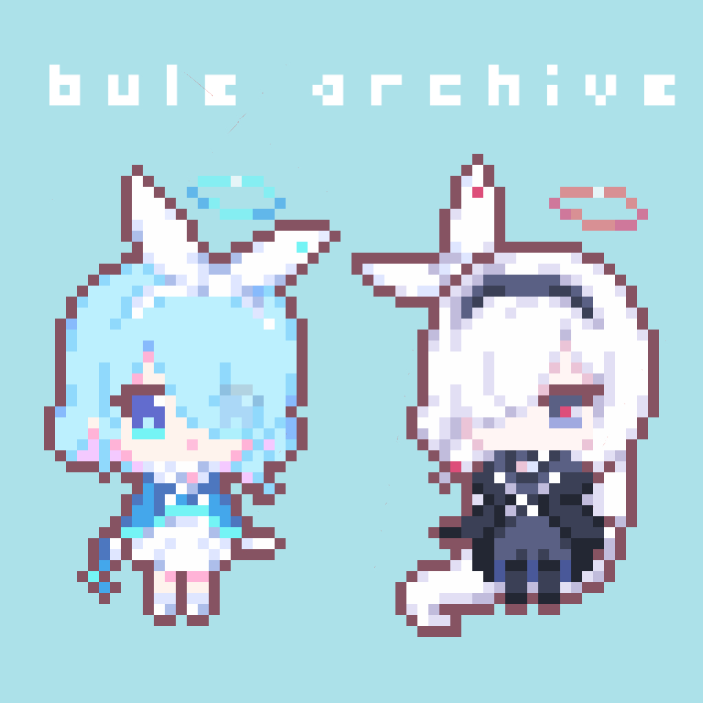 2girls, arona_(blue_archive), blue_archive, blue_eyes, blue_hair, blue_shirt, bow, chibi