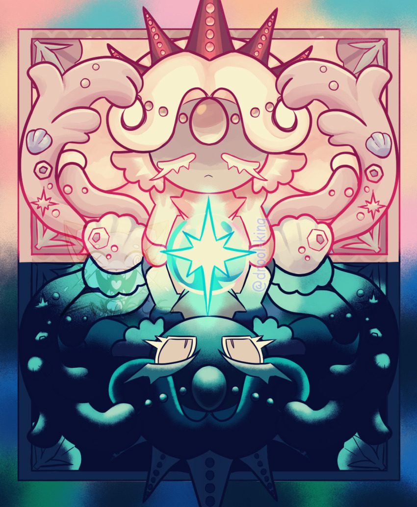 artist_name, black_pearl_cookie, border, closed_eyes, commentary, cookie_run, cookie_run:_kingdom, drool-king