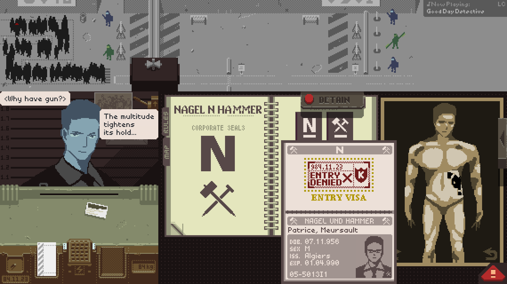 1boy, character_name, english_text, fake_screenshot, gameplay_mechanics, highres, limbus_company, looking_at_viewer