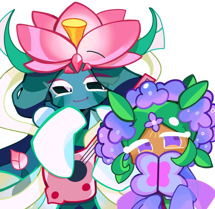 1girl, 1other, androgynous, aqua_hair, aqua_skin, black_sclera, chinese_commentary, colored_lineart