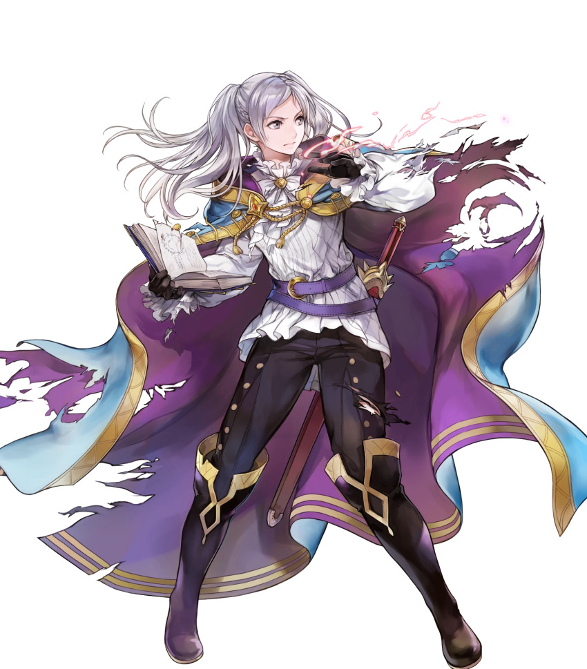 1girl, black_boots, boots, female_robin_(fire_emblem), fire_emblem, fire_emblem_awakening, fire_emblem_heroes, highres