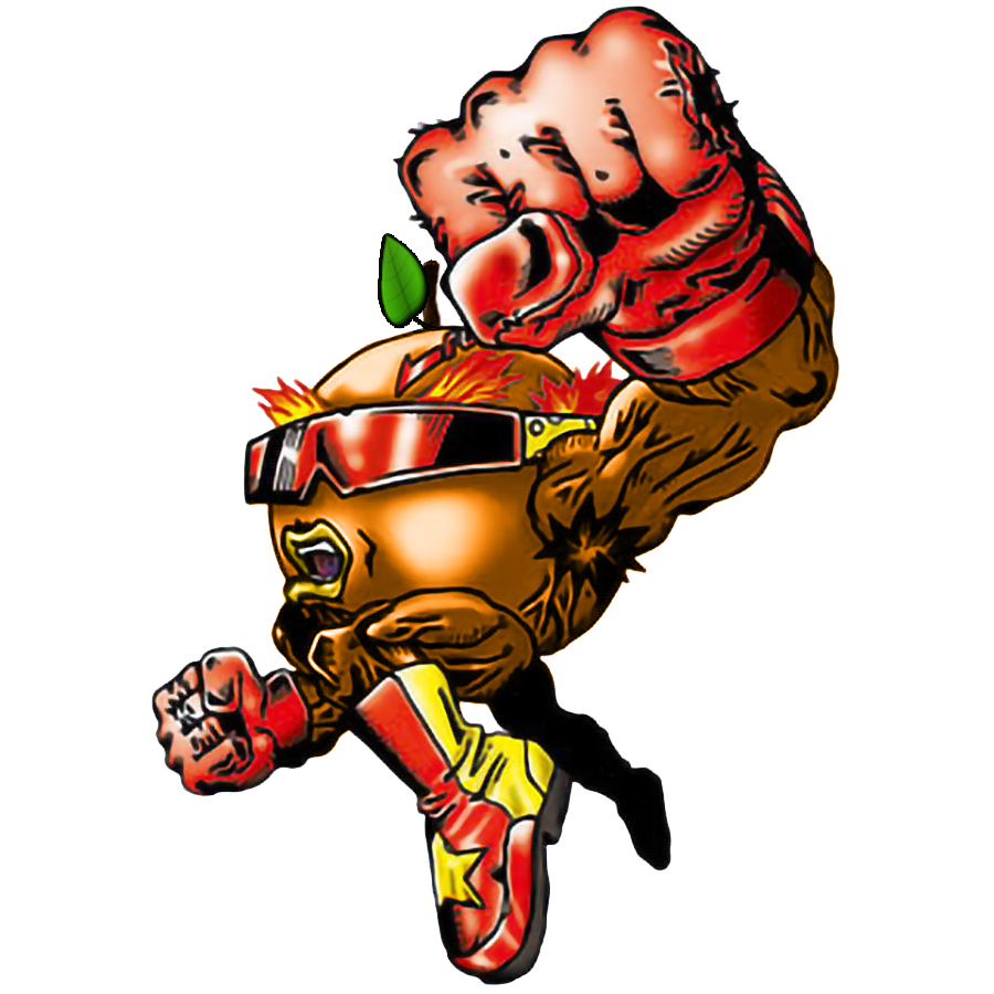 citramon, digimon, digimon_(creature), digimon_savers, simple_background, solo, sunglasses, white_background