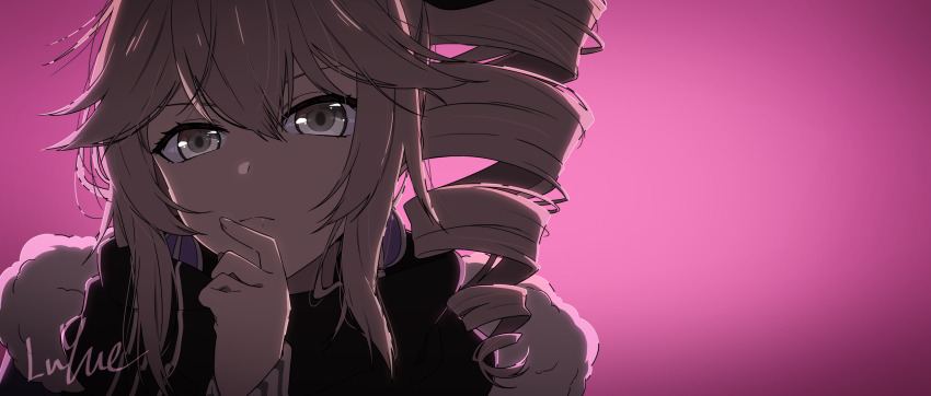 1girl, absurdres, honkai_gakuen, bronya_zaychik, bronya_zaychik_(fire_moth), chinese_commentary, coat, commentary_request