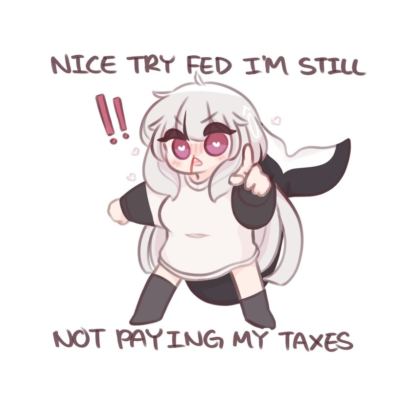 !, !!, 1girl, black_socks, blood, blush, bright_pupils, chibi