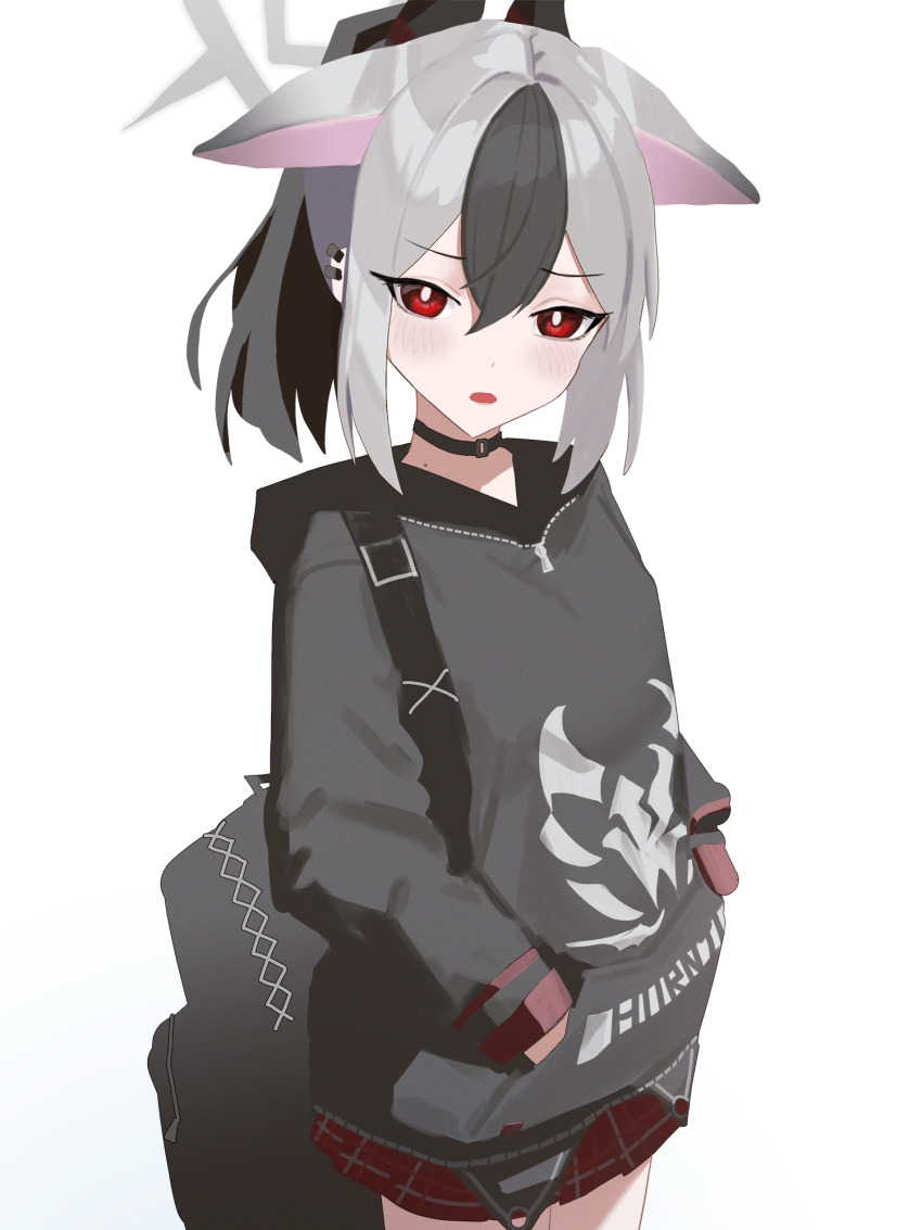 1girl, animal_ears, backpack, bag, bei_chelun_de_daquan_yangcong_anakin, black_bag, black_choker, black_hair