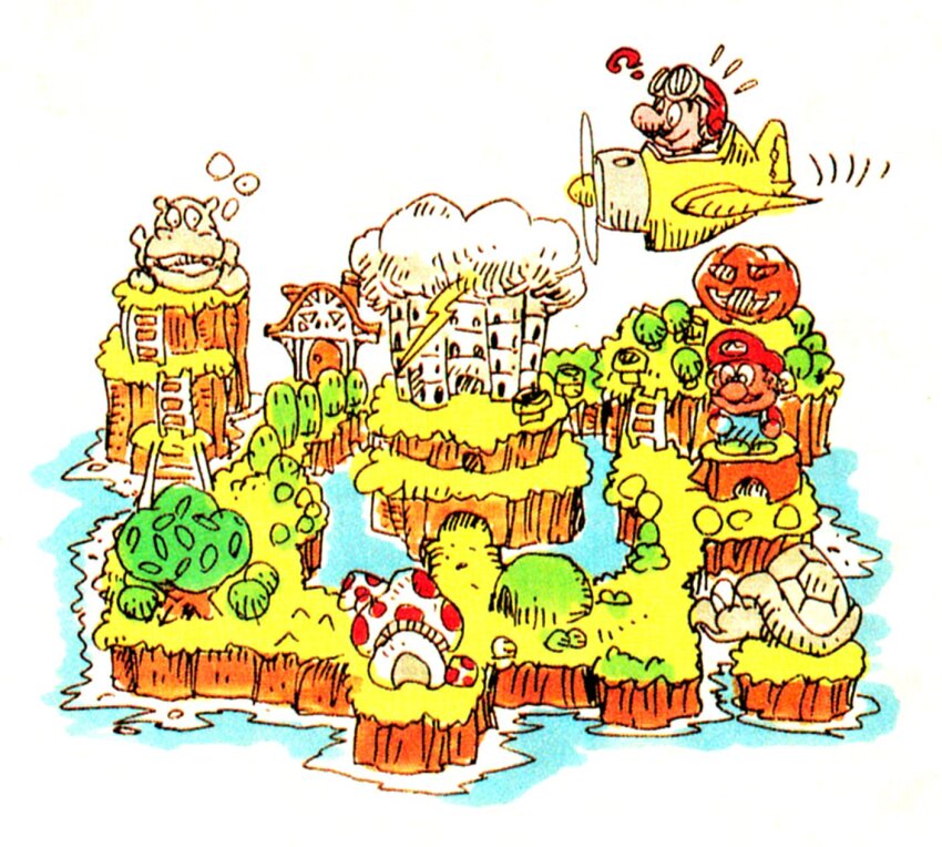 1boy, aircraft, airplane, benimaru_itoh, brown_hair, castle, facial_hair, flying