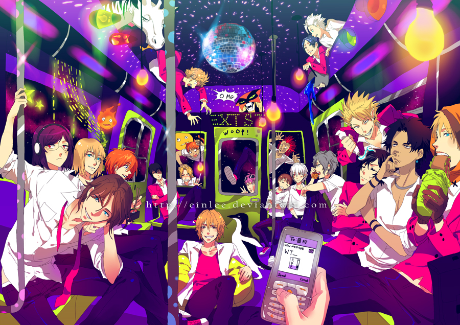 6+boys, animal_ears, asymmetrical_bangs, avatar:_the_last_airbender, avatar_legends, axel_(kingdom_hearts), bean_bag_chair, bento