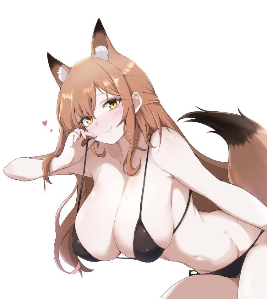 1girl, animal_ear_fluff, animal_ears, arknights, bent_over, black_bra, black_panties, blush