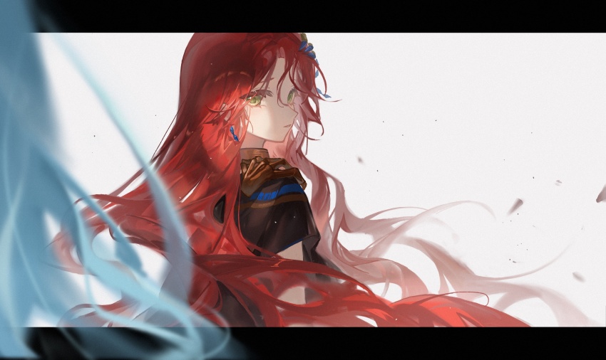 2girls, 37_(reverse:1999), black_dress, blinklikeer, blue_gem, dress, earrings, floating_hair