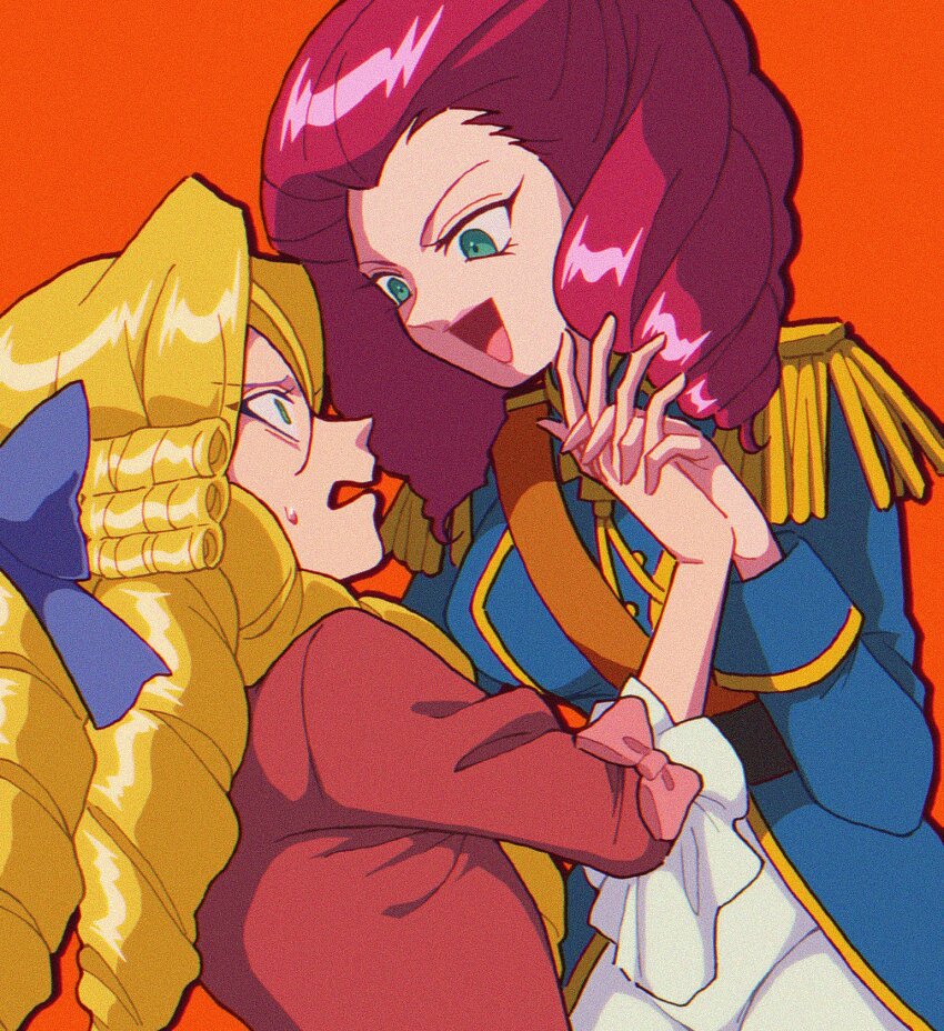 cosplay, crossdressing, dress, femdom, green_eyes, hair_ribbon, highres, james_(pokemon)