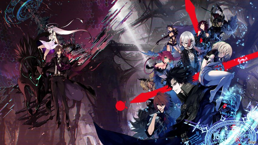 ahat_(ta_ga_tame_no_alchemist), bare_shoulders, black_dress, black_eyes, black_hair, breasts, brown_hair, closed_eyes, closed_mouth, dress, fear_(dare_ga_tame_no_alchemist), green_eyes, grey_hair, highres, katana, long_hair, lying, noine_(dare_ga_tame_no_alchemist), official_art, pants, red_hair, short_hair, skirt, sleeping, small_breasts, sol_(ta_ga_tame_no_alchemist), straight-on, sword, ta_ga_tame_no_alchemist, tongue, tongue_out, weapon, yellow_eyes, zen_(dare_ga_tame_no_alchemist), ziva_(dare_ga_tame_no_alchemist)