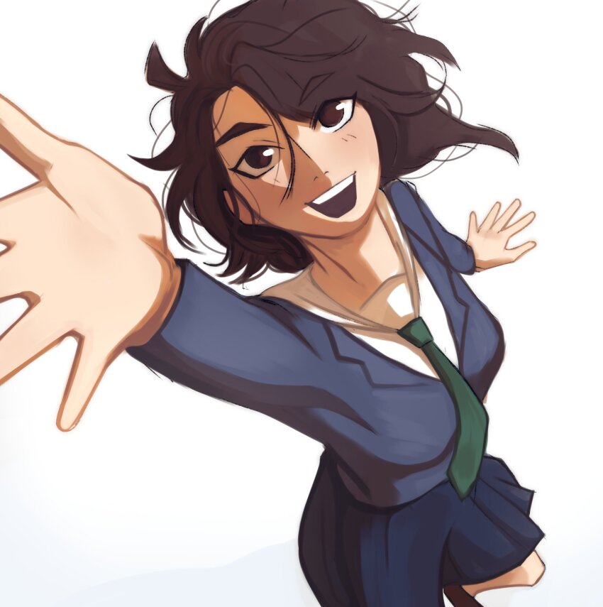 1girl, 2021, davriann, eizouken_ni_wa_te_wo_dasu_na!, happy, highres, medium_hair, mizusaki_tsubame