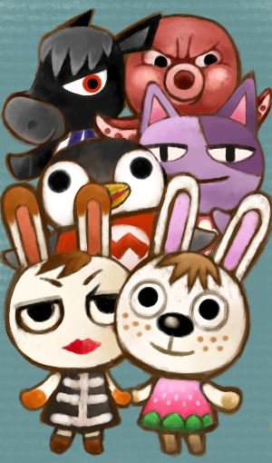 animal_crossing, aurora_(animal_crossing), bird, bob_(animal_crossing), rabbit, cat, gabi_(animal_crossing), horse, nintendo, octavian_(animal_crossing), octopus, penguin, roscoe_(animal_crossing), tiffany_(animal_crossing)