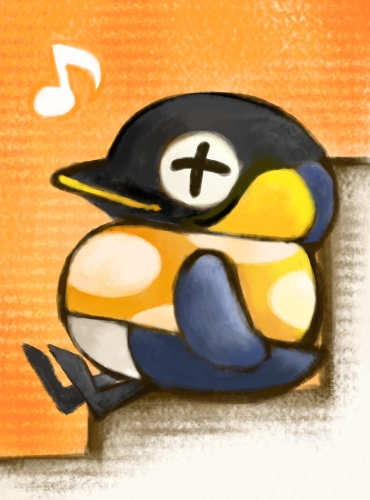 bird, cube_(animal_crossing), animal_crossing, lowres, musical_note, nintendo, penguin, stairs
