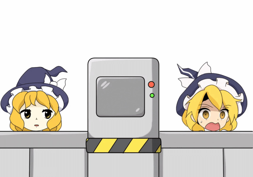 6+girls, animated, animated_gif, artist_request, black_hat, blank_stare, bow, check_artist, drawfag, factory, frilled_hat, frills, hat, hat_bow, head_only, kanmarisa_(meme), kirisame_marisa, legacy_of_lunatic_kingdom, looking_at_viewer, looping_animation, meme, multiple_girls, open_mouth, short_hair, touhou, urban_legend_in_limbo, white_bow, witch_hat, yellow_eyes