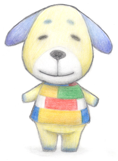daisy_(animal_crossing), dog, animal_crossing, closed_eyes, flower, nintendo, tagme