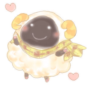 blush, animal_crossing, heart, horns, lowres, nintendo, sheep, vesta_(animal_crossing)