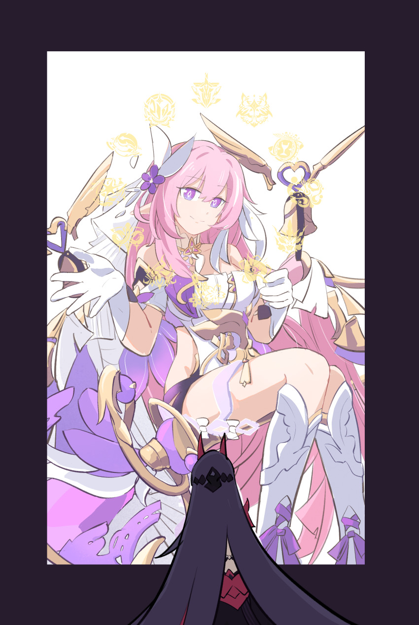 1girl, absurdres, bare_shoulders, bell, black_shorts, boots, breasts, clothing_cutout