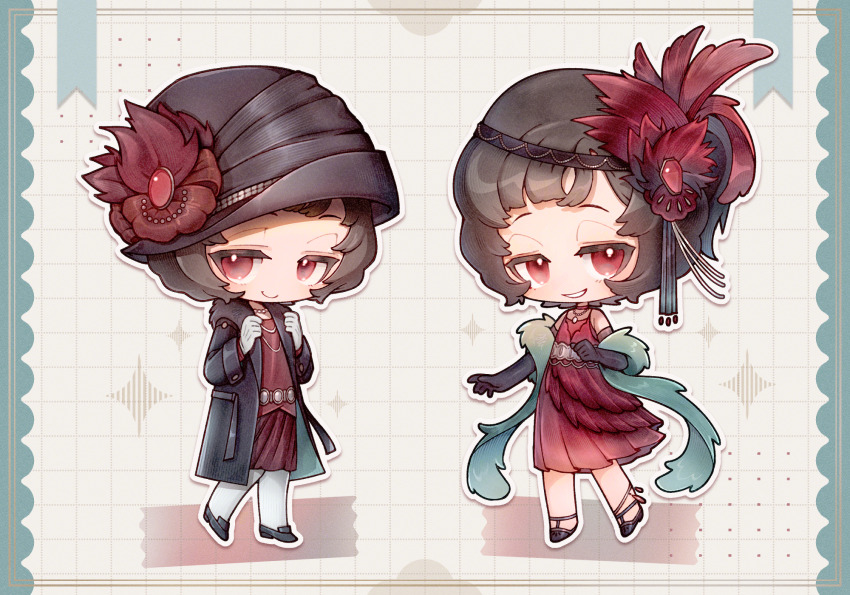 1girl, alternate_costume, bare_shoulders, black_coat, black_footwear, black_gloves, black_hair, black_hat