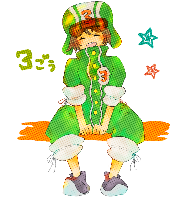 big_top_(animal_crossing), blush, brown_hair, animal_crossing, closed_eyes, nintendo, star_(symbol), tagme