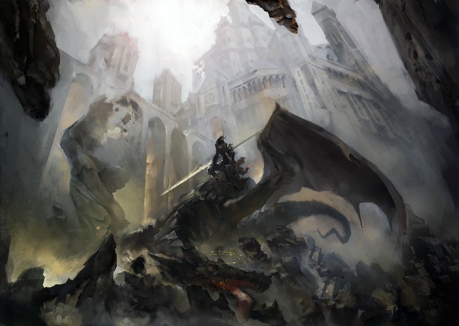 1boy, bad_bcy_id, bad_id, castle, chinese_commentary, cloud, cloudy_sky, commentary_request