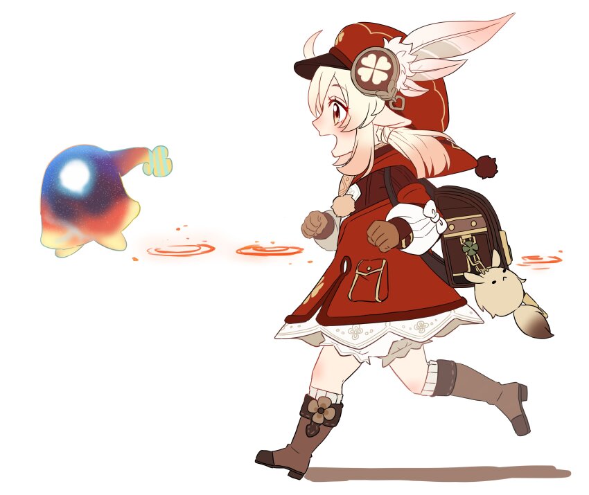 1girl, :d, absurdres, aoyagi_(ao0701yagi), backpack, bag, bag_charm, blonde_hair