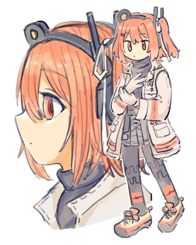 1girl, a.i._voice, adachi_rei, black_leggings, black_shirt, closed_mouth, commentary, from_side