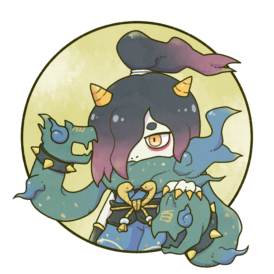 1boy, arm_at_side, black_hair, chibi, chibi_only, colored_skin, covered_mouth, cowboy_shot