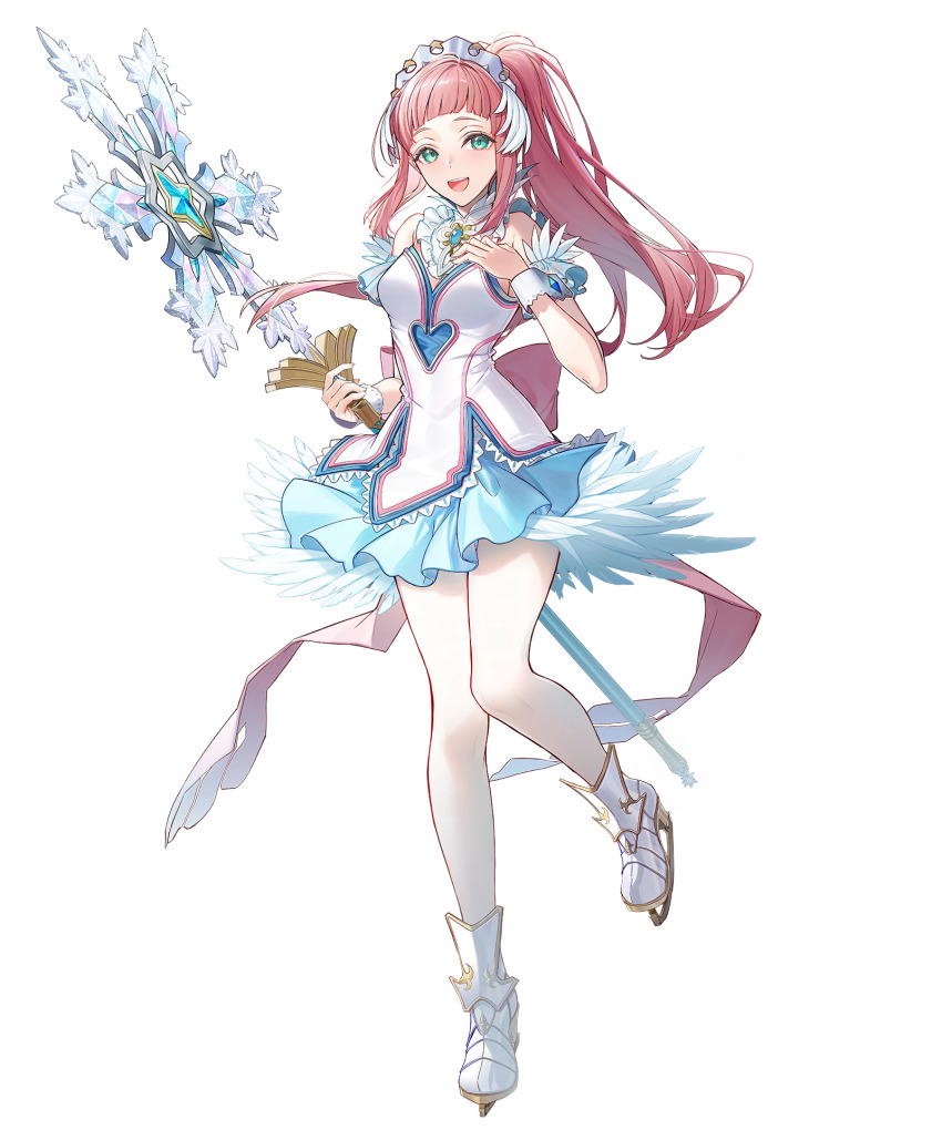 1girl, aqua_eyes, axe, cute_weapon, felicia_(fire_emblem), felicia_(ice)_(fire_emblem), fire_emblem, fire_emblem_fates