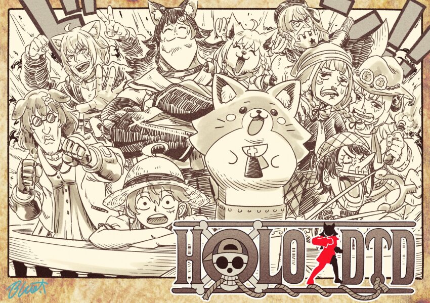 ahoge, animal_ears, axe, braid, buru-dai, cat_ears, clenched_hands, crying