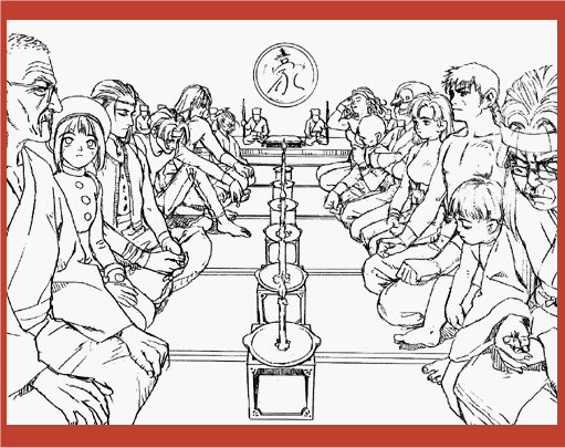 4girls, 6+boys, angela_belti, annie_hamilton, atlus, border, goketsuji_oshima, gouketsuji_ichizoku