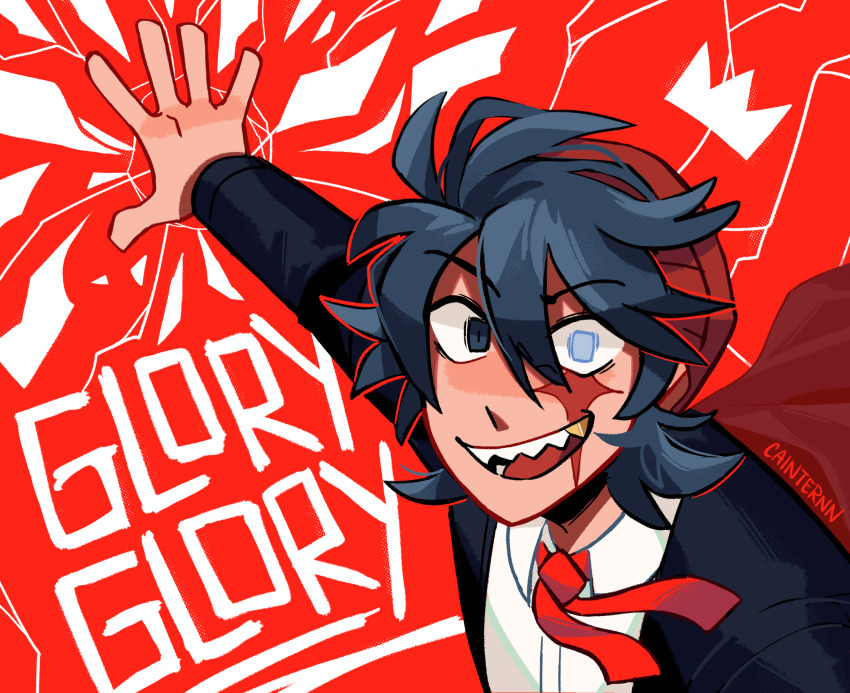 1boy, absurdres, animification, beanie, black_eyes, black_hair, cainternn, commentary