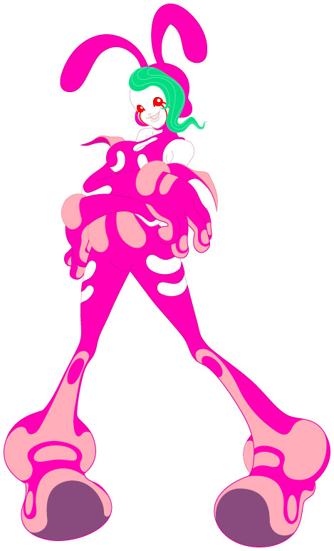 1girl, alternate_body_size, alternate_costume, animal_ears, bare_shoulders, bodysuit, breasts, cleavage