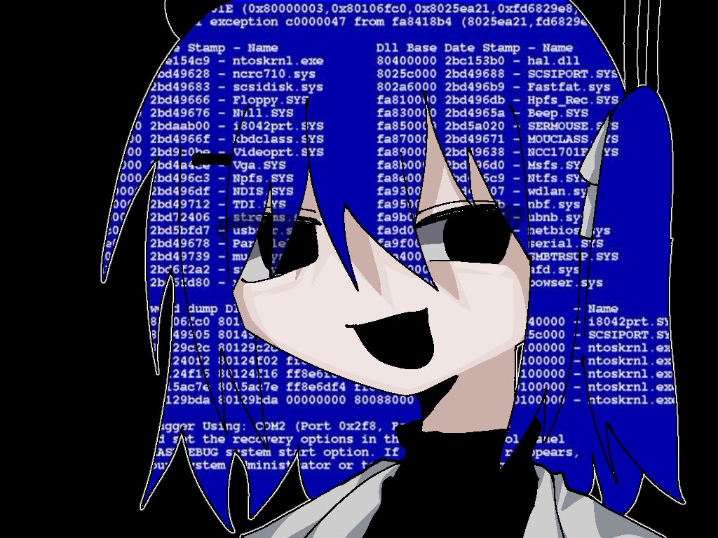 1girl, a.i._voice, adachi_rei, alternate_eye_color, alternate_hair_color, black_background, black_eyes, blue_hair