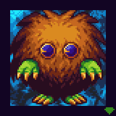 animal, animal_focus, artist_logo, blue_background, blue_border, blue_eyes, border, brown_fur