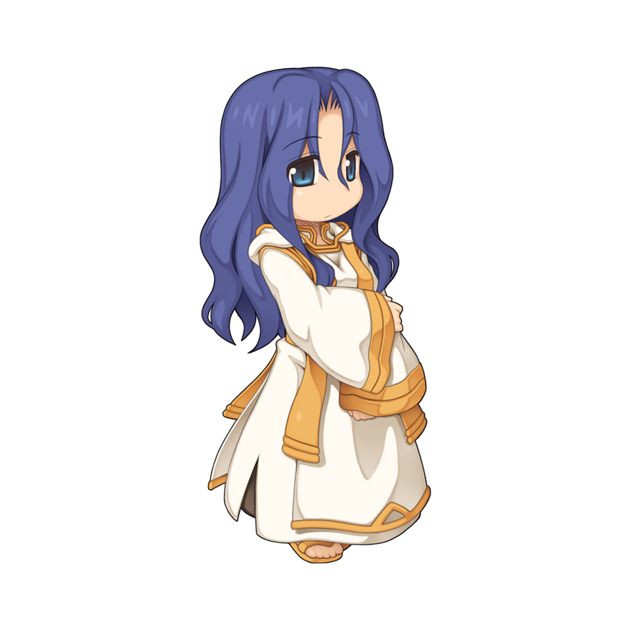 1girl, blue_eyes, blue_hair, chibi, chibi_only, closed_mouth, expressionless, full_body