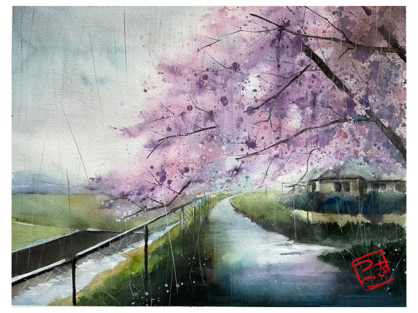 building, chain-link_fence, day, fence, grass, highres, hill, house