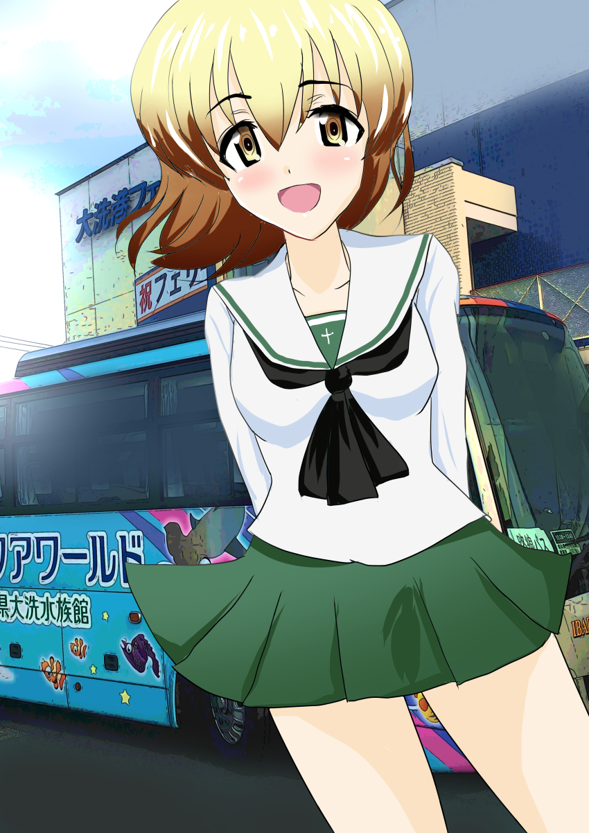 1girl, absurdres, alternate_costume, black_ribbon, black_scarf, blonde_hair, breasts, commentary_request