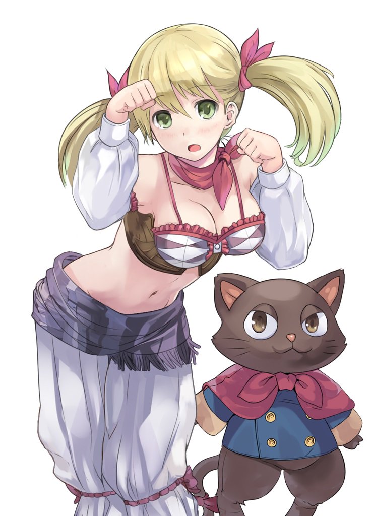 1girl, aranya_(atelier), atelier_(series), atelier_questboard, atelier_rorona, bare_shoulders, blonde_hair, blue_jacket