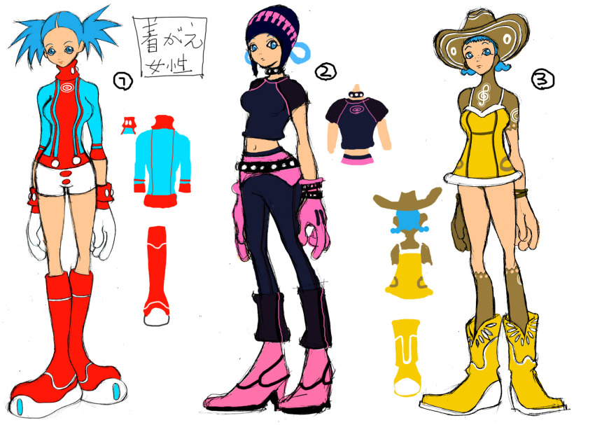 2000s_(style), aged_up, alternate_body_size, alternate_costume, ankle_boots, aqua_shirt, aqua_sleeves, arms_at_sides