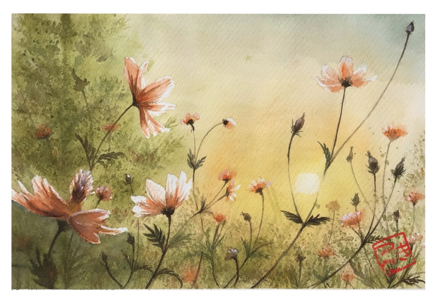 bud, bush, day, flower, grass, highres, no_humans, original