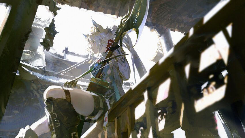 1girl, absurdres, animal_ear_piercing, animal_ears, black_boots, black_gloves, black_shorts, blue_eyes