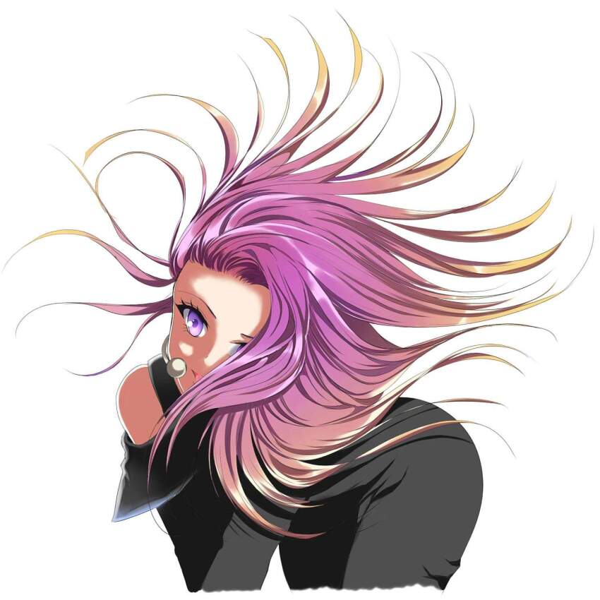 1girl, black_pants, choerry, commentary, english_commentary, floating_hair, hair_over_one_eye, highres